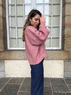 Jade Knitted Sweater Old Pink
