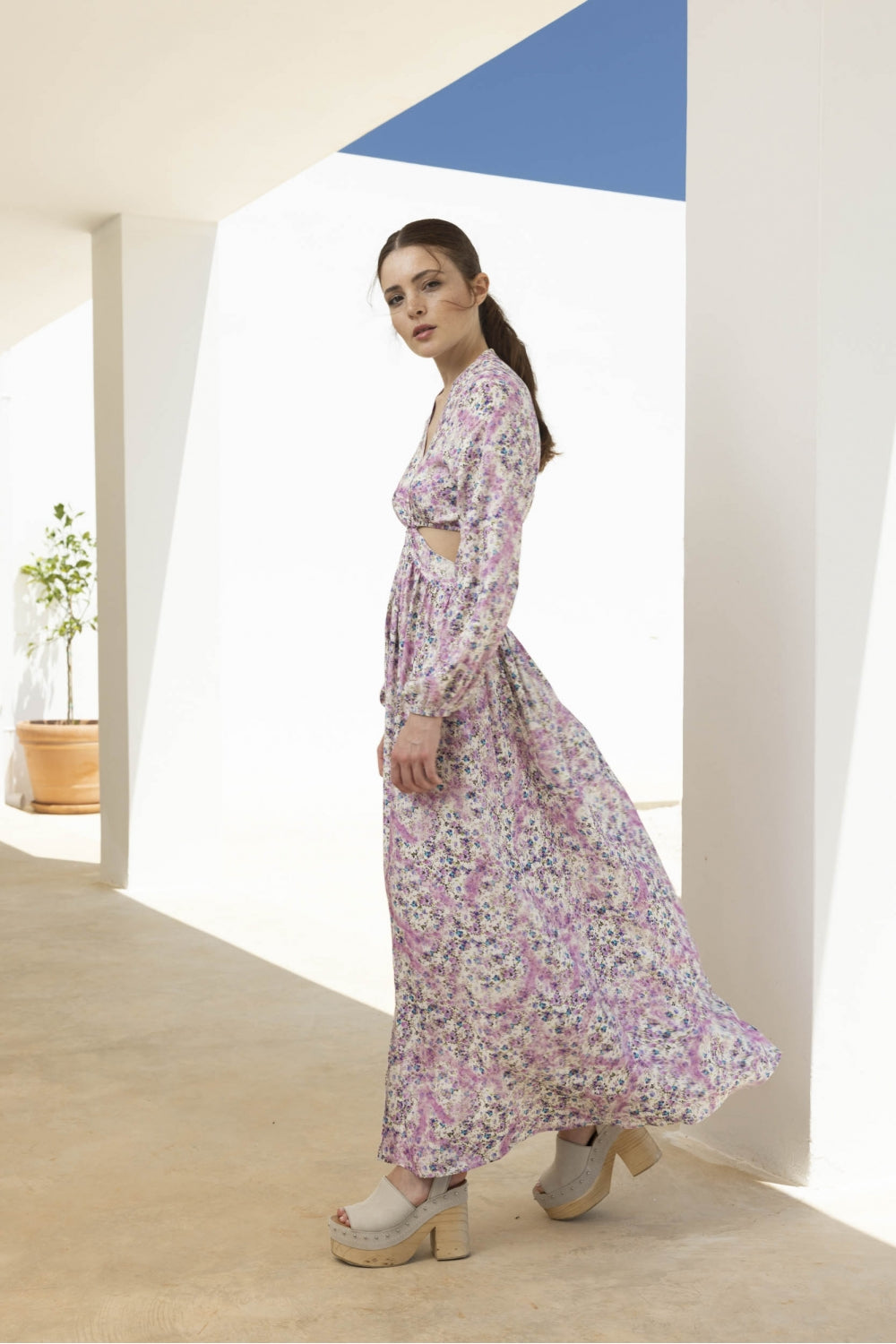 La Robe Gianna Aquarelle Fleurs