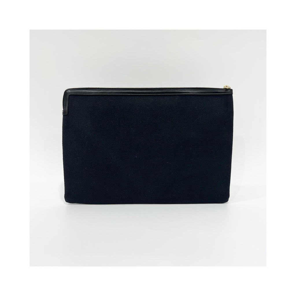 Pochette Celine Clutch Toile - Noir