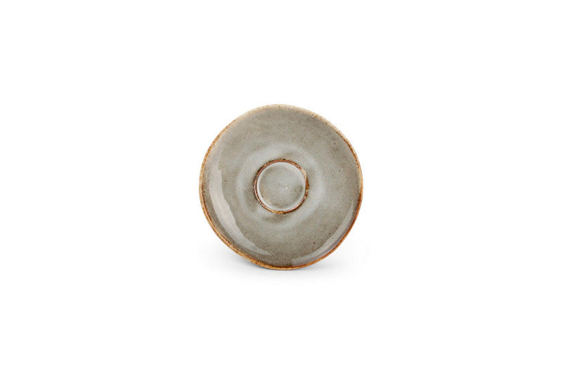 Studio Urban - Set De 4 Soucoupes À Moka - Porcelaine - Gris