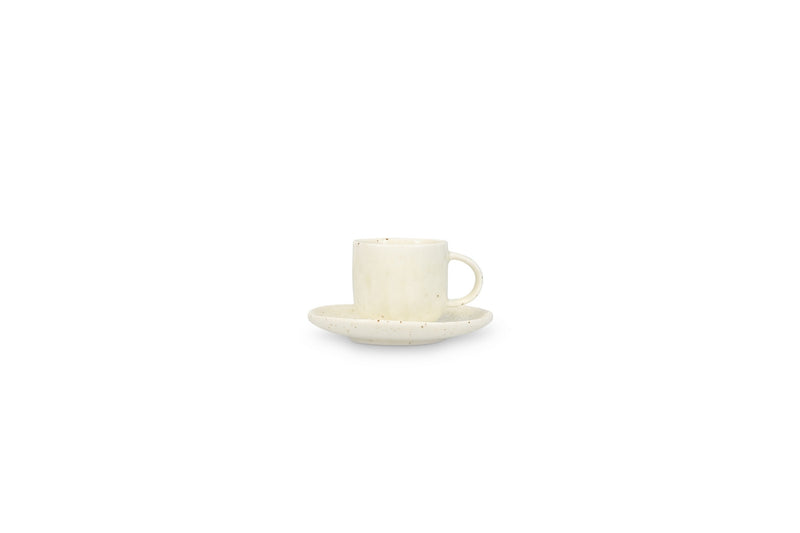 Studio Urban - Set De 4 Soucoupes À Moka - Porcelaine - Beige