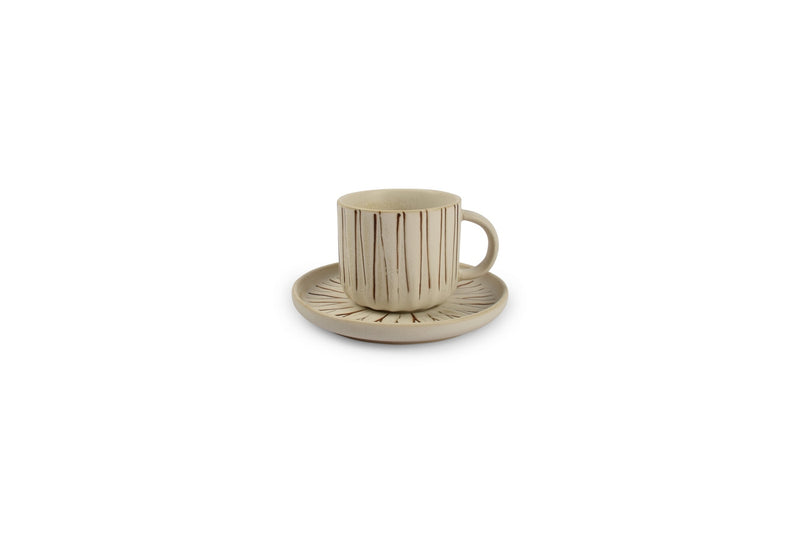 Orion - Set De 4 Soucoupes - Porcelaine - Blanc