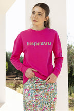 Le Sweatshirt Dario Arc En Ciel Rose