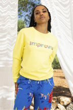 The Dario Rainbow Sweatshirt Yellow