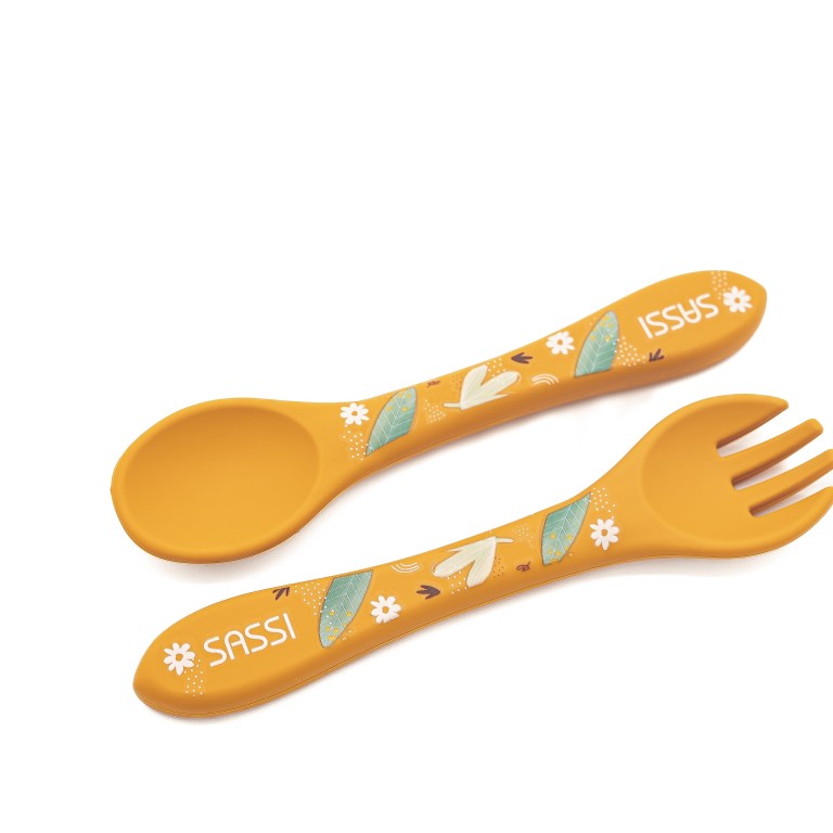 Silicone Fork & Spoon Kit - The Lion