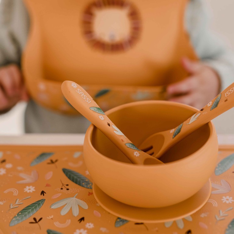 Silicone Fork & Spoon Kit - The Lion