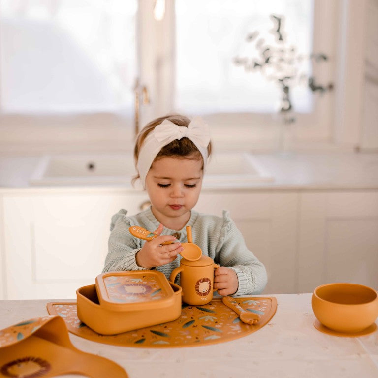 Silicone Fork & Spoon Kit - The Lion