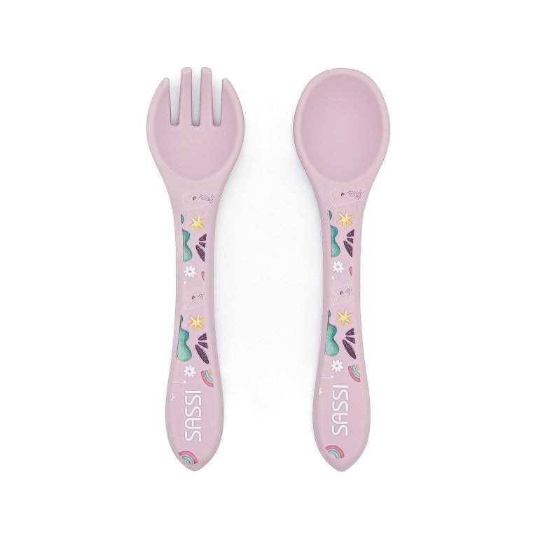 Silicone Fork & Spoon Set - The Unicorn