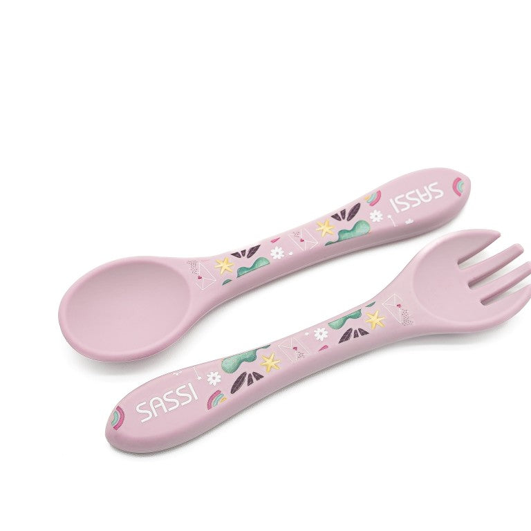Silicone Fork & Spoon Set - The Unicorn