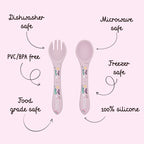 Silicone Fork & Spoon Set - The Unicorn