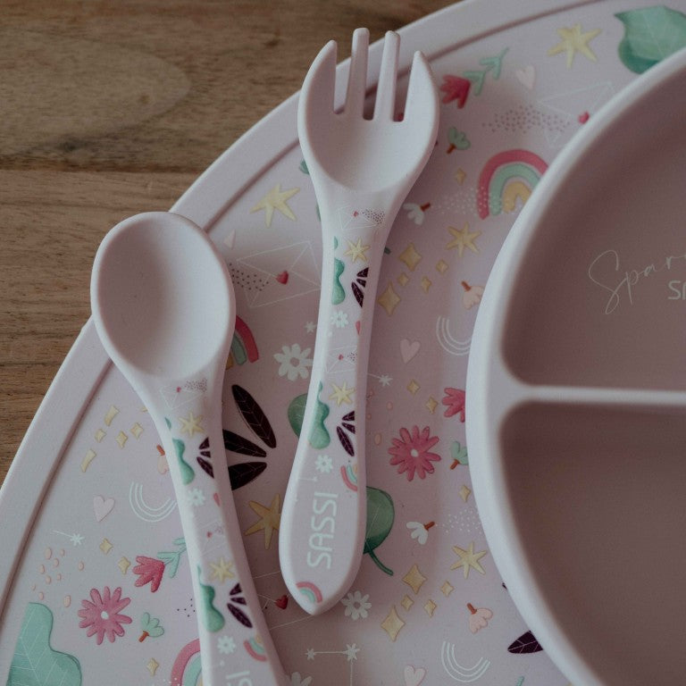 Silicone Fork & Spoon Set - The Unicorn