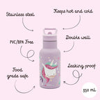 Botella térmica 350 ml - El unicornio
