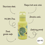 Botella térmica 350 ml - El dinosaurio