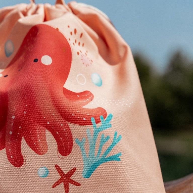 Bolsa de piscina (con cordones) - Pulpo