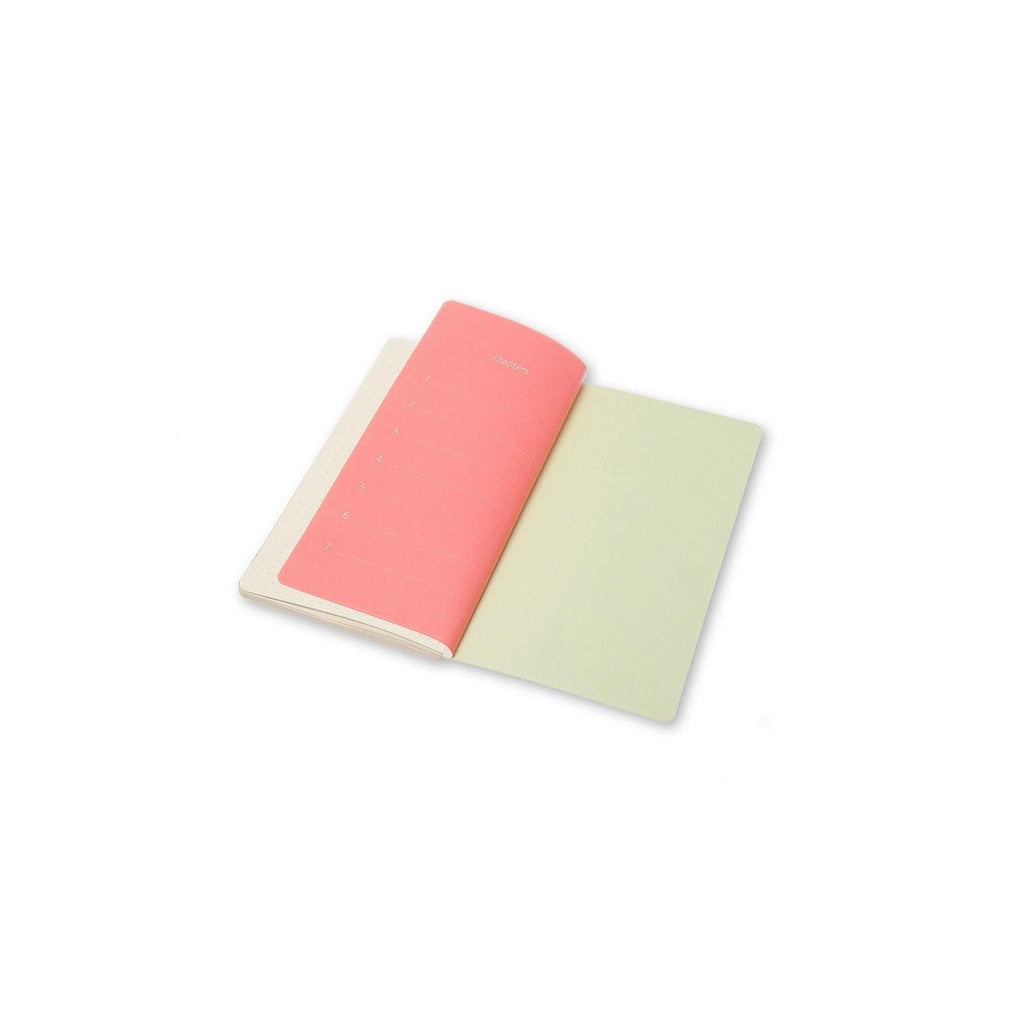 Chapters Slim Pocket Notebook 7.5X14 - Dotted Pages - Mist Green