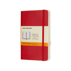 Classic Pocket Notebook 9X14 - Ruled Pages - Scarlet Red