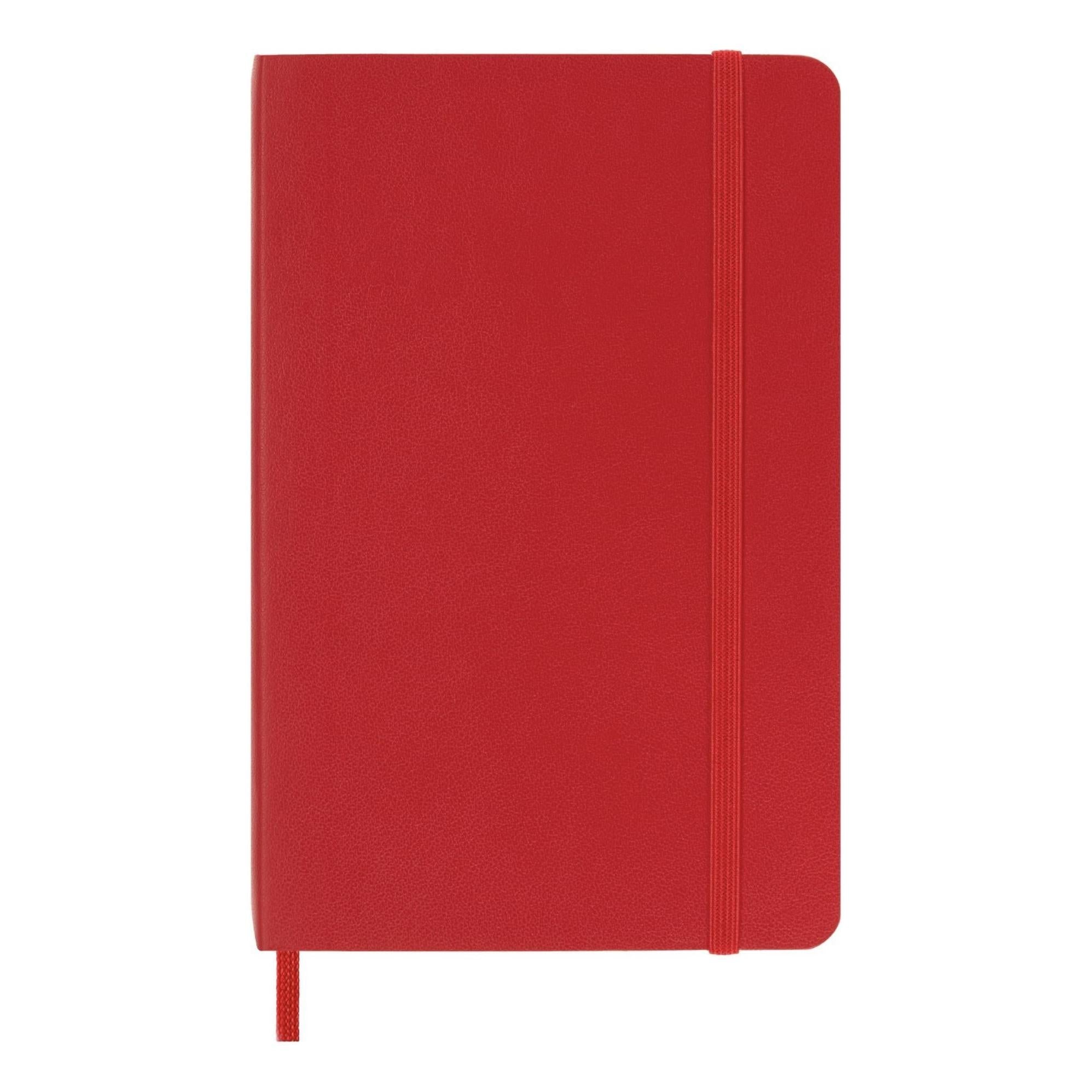 Classic Pocket Notebook 9X14 - Ruled Pages - Scarlet Red