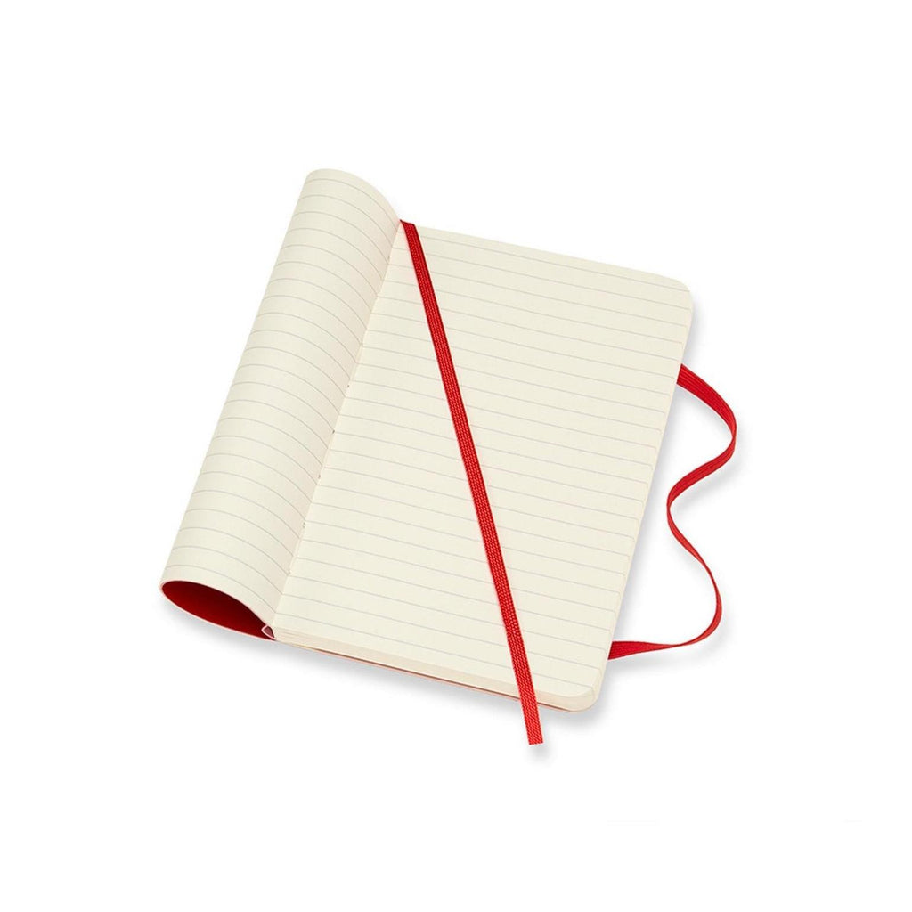 Classic Pocket Notebook 9X14 - Ruled Pages - Scarlet Red