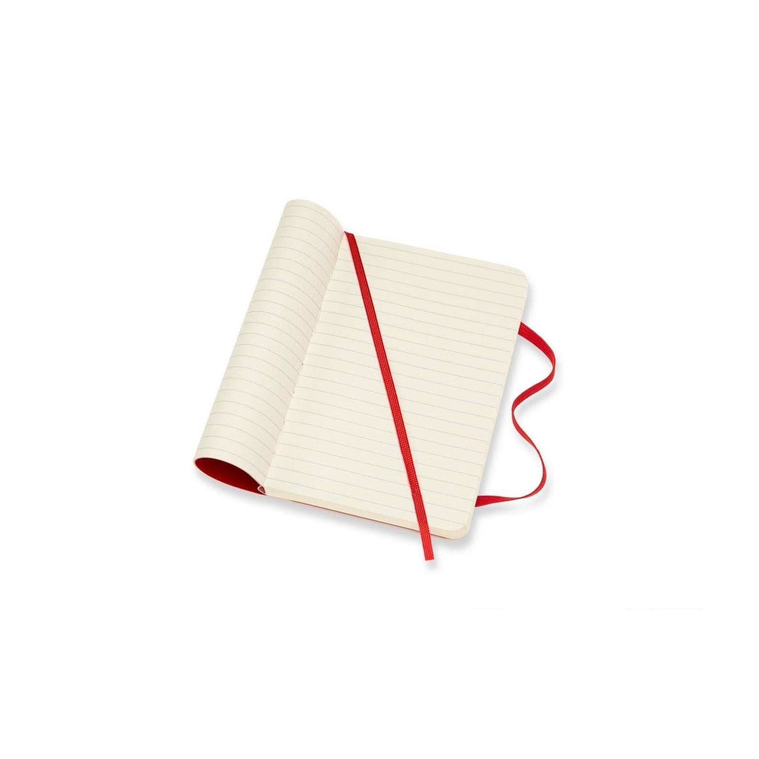 Classic Pocket Notebook 9X14 - Ruled Pages - Scarlet Red