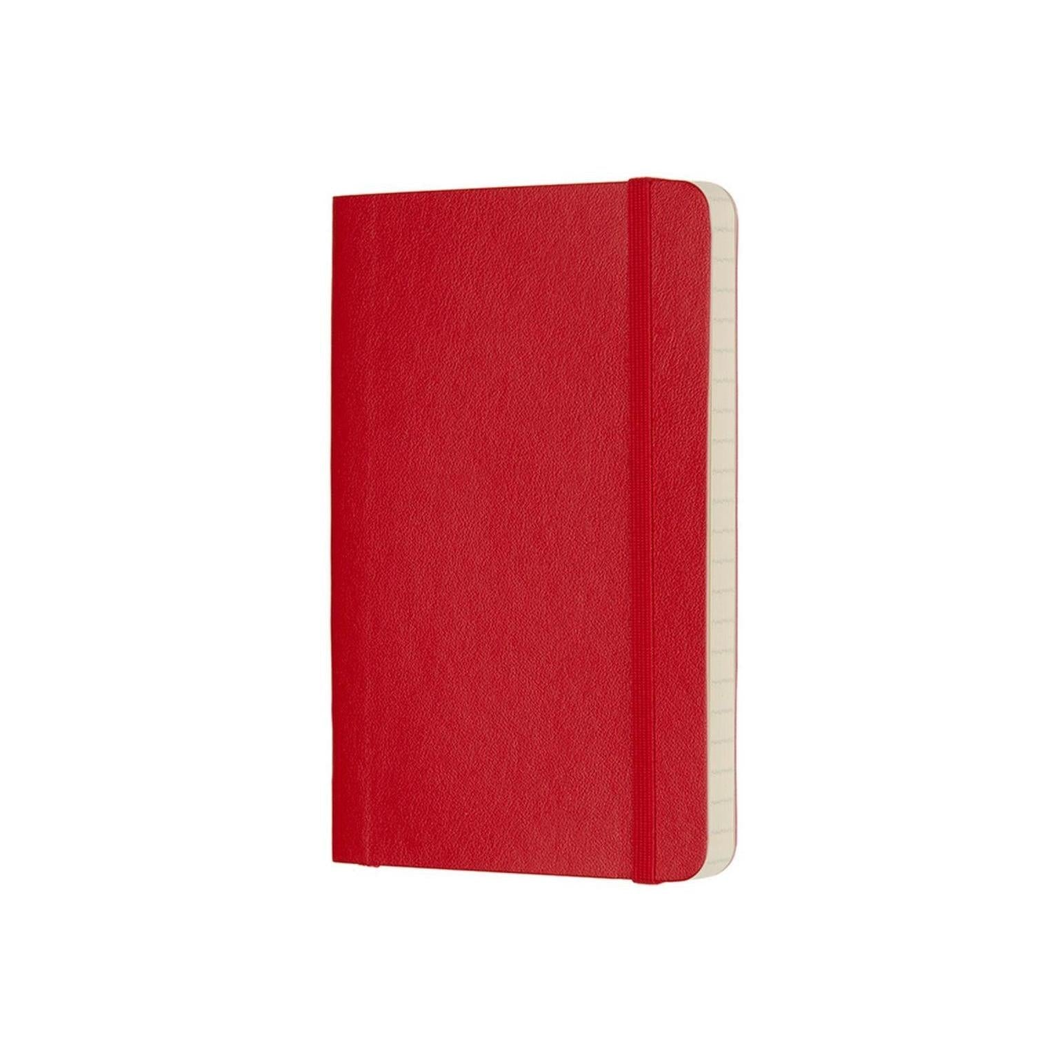 Classic Pocket Notebook 9X14 - Ruled Pages - Scarlet Red
