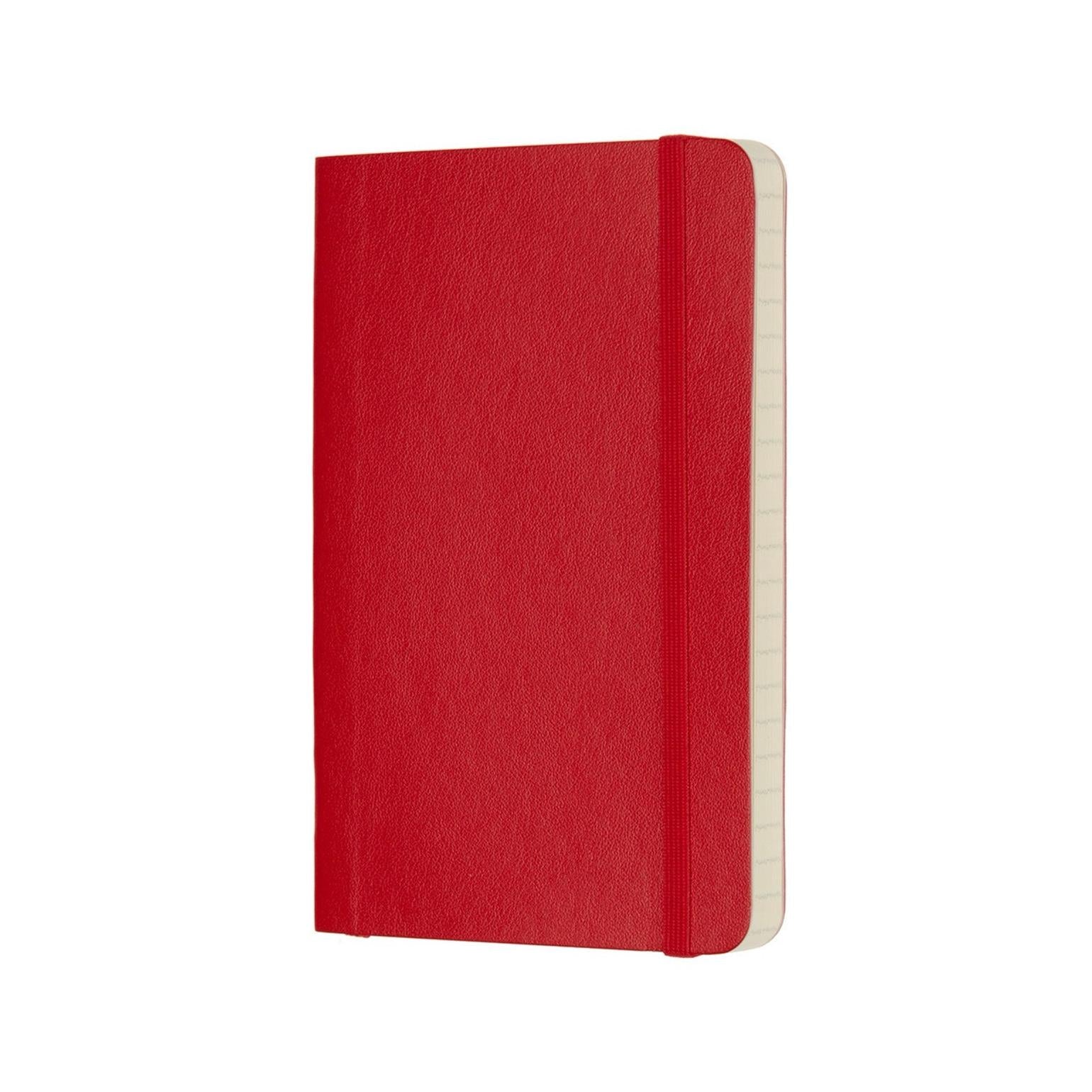 Classic Pocket Notebook 9X14 - Ruled Pages - Scarlet Red