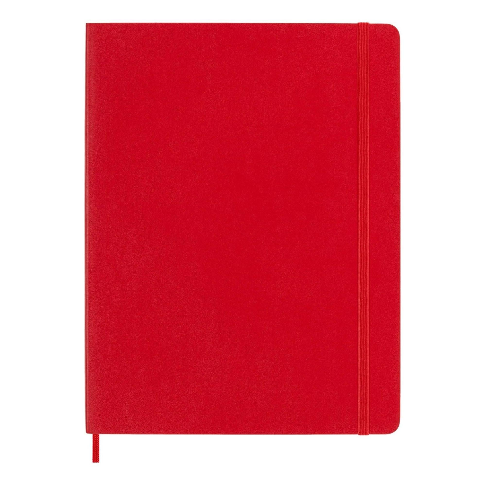 Classic XL Notebook 19X25 - Plain Pages - Scarlet Red