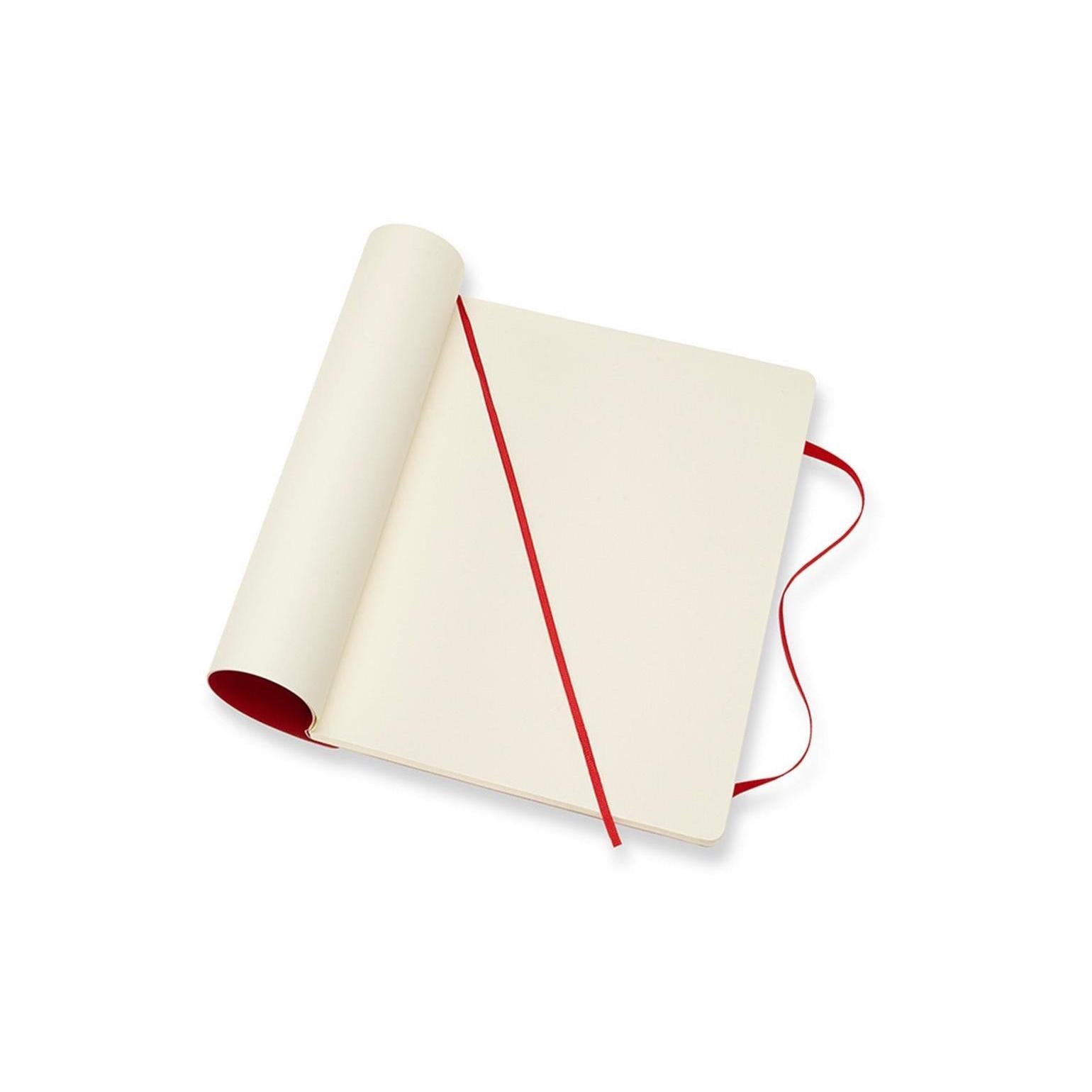 Classic XL Notebook 19X25 - Plain Pages - Scarlet Red