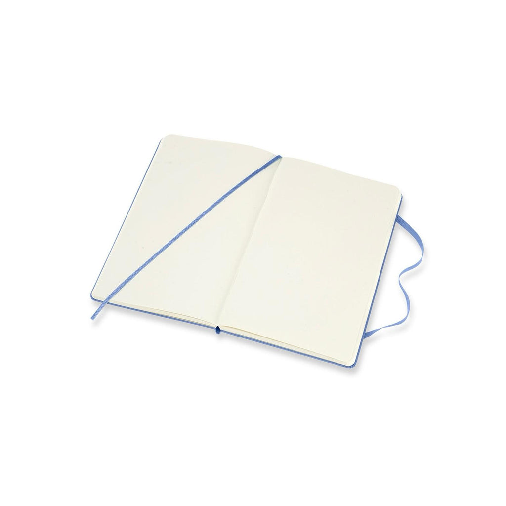 Carnet Classique Large 13X21 - Pages Blanches - Bleu Hortensia