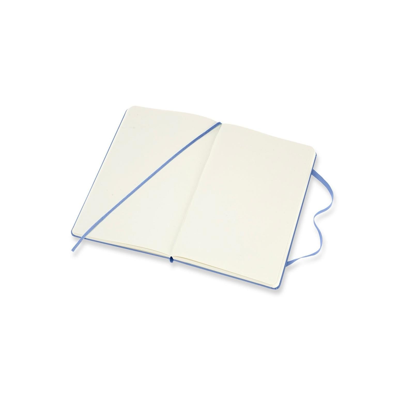 Carnet Classique Large 13X21 - Pages Blanches - Bleu Hortensia