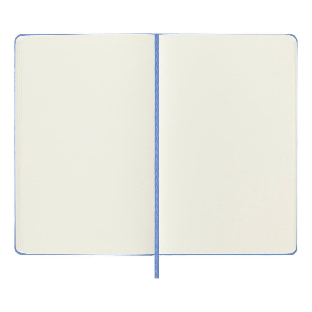 Carnet Classique Large 13X21 - Pages Blanches - Bleu Hortensia