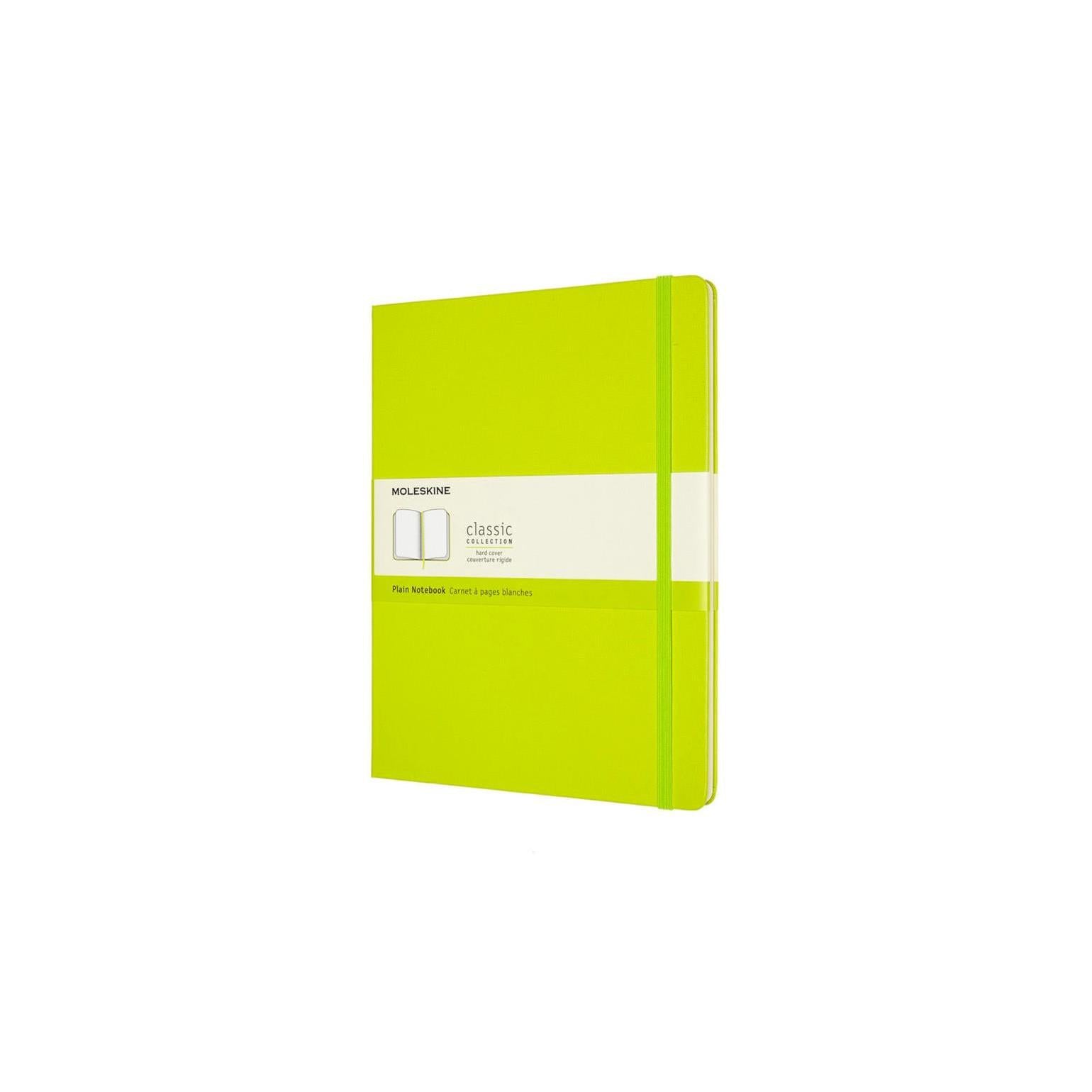 Classic XL Notebook 19X25 - Plain Pages - Lime Green