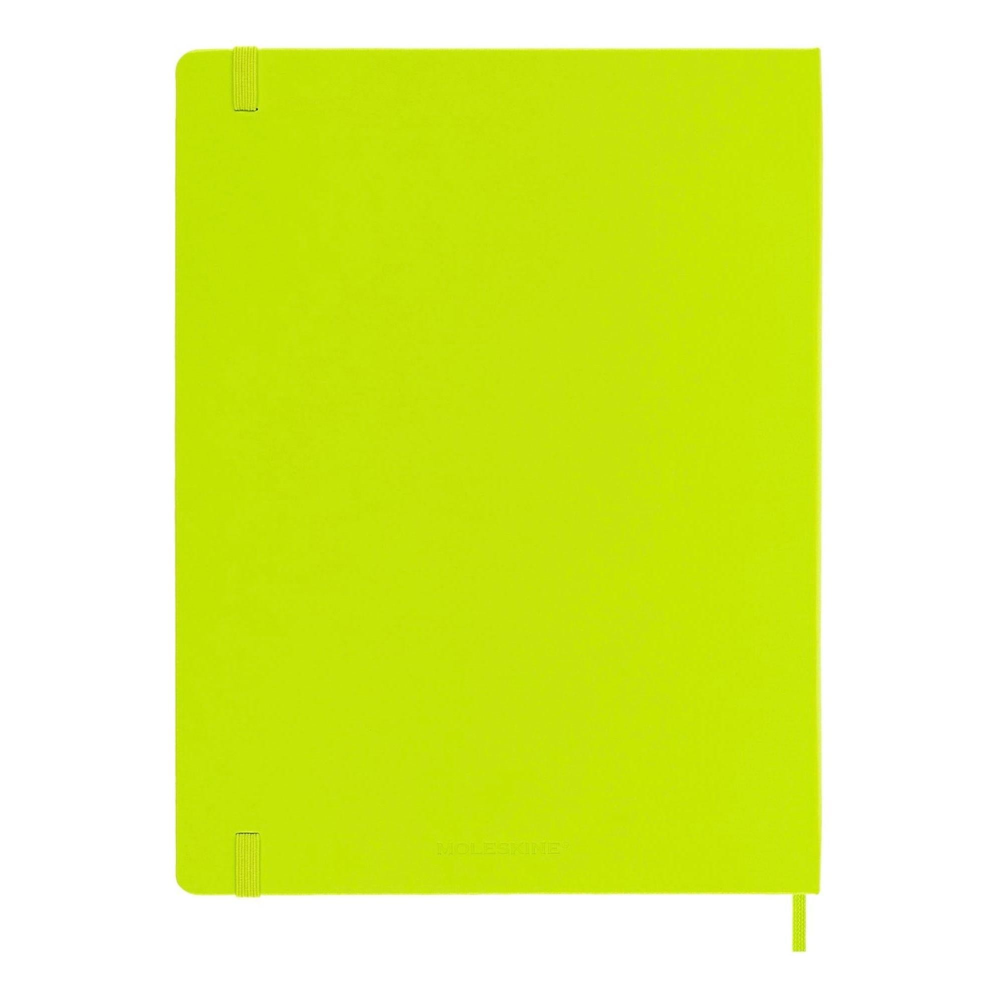 Classic XL Notebook 19X25 - Plain Pages - Lime Green