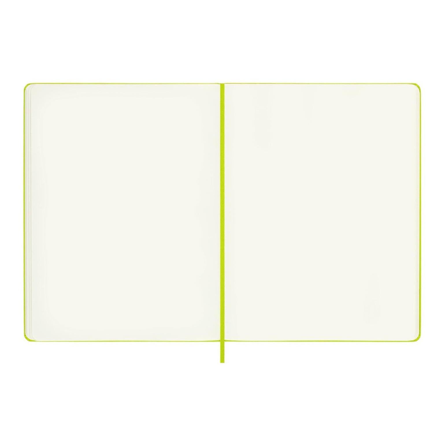 Classic XL Notebook 19X25 - Plain Pages - Lime Green