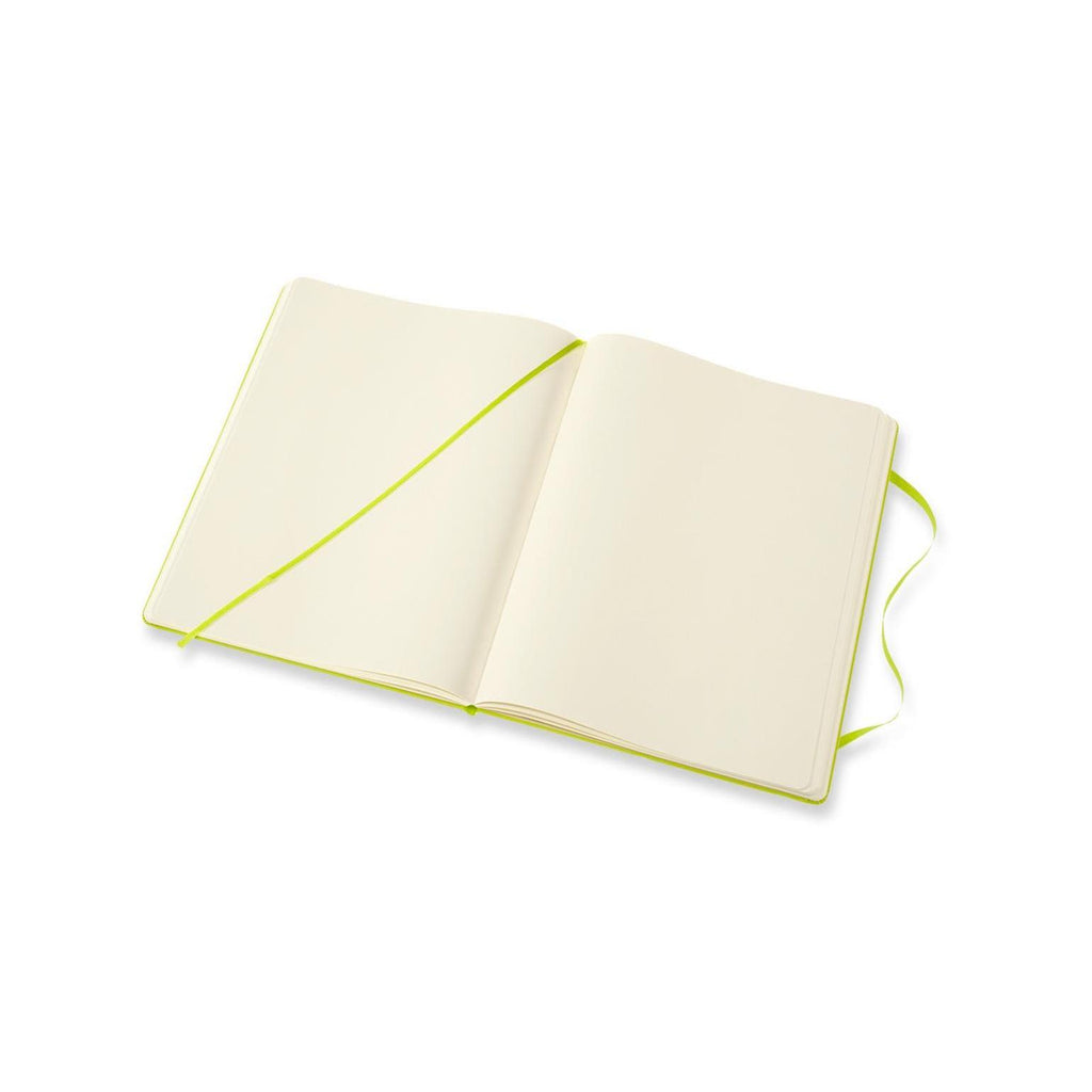 Classic XL Notebook 19X25 - Plain Pages - Lime Green