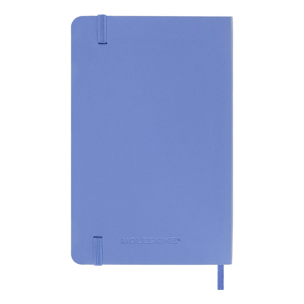 Carnet Classique Pocket 9X14 - Pages Lignées - Bleu Hortensia