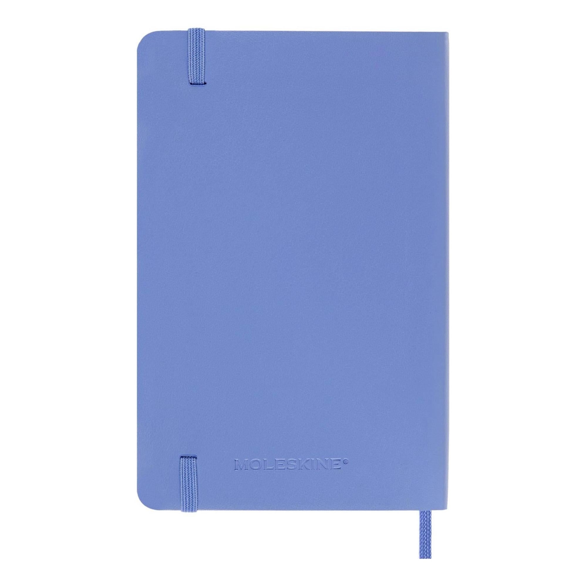 Carnet Classique Pocket 9X14 - Pages Lignées - Bleu Hortensia