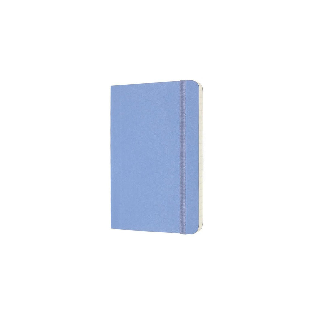 Carnet Classique Pocket 9X14 - Pages Lignées - Bleu Hortensia