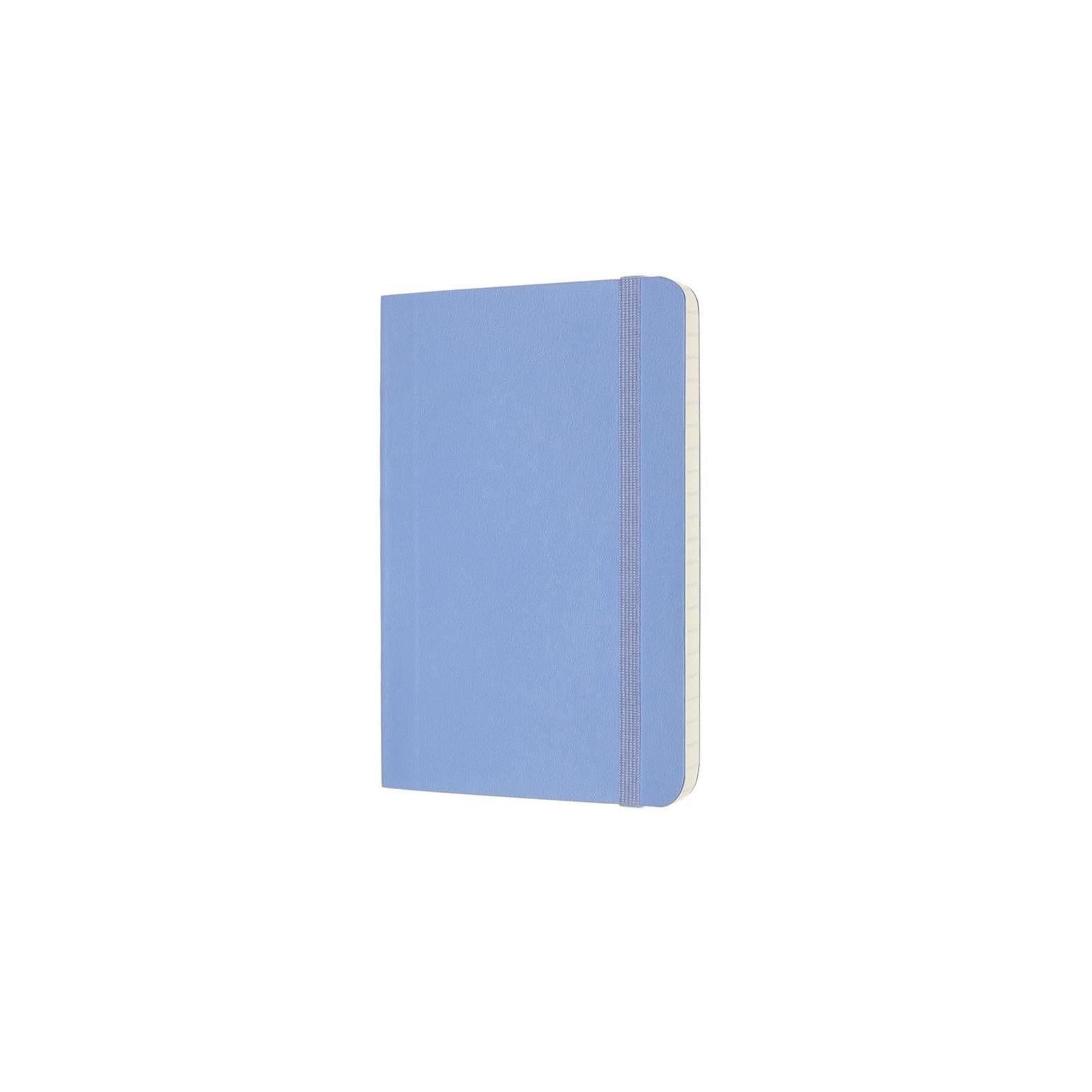 Carnet Classique Pocket 9X14 - Pages Lignées - Bleu Hortensia