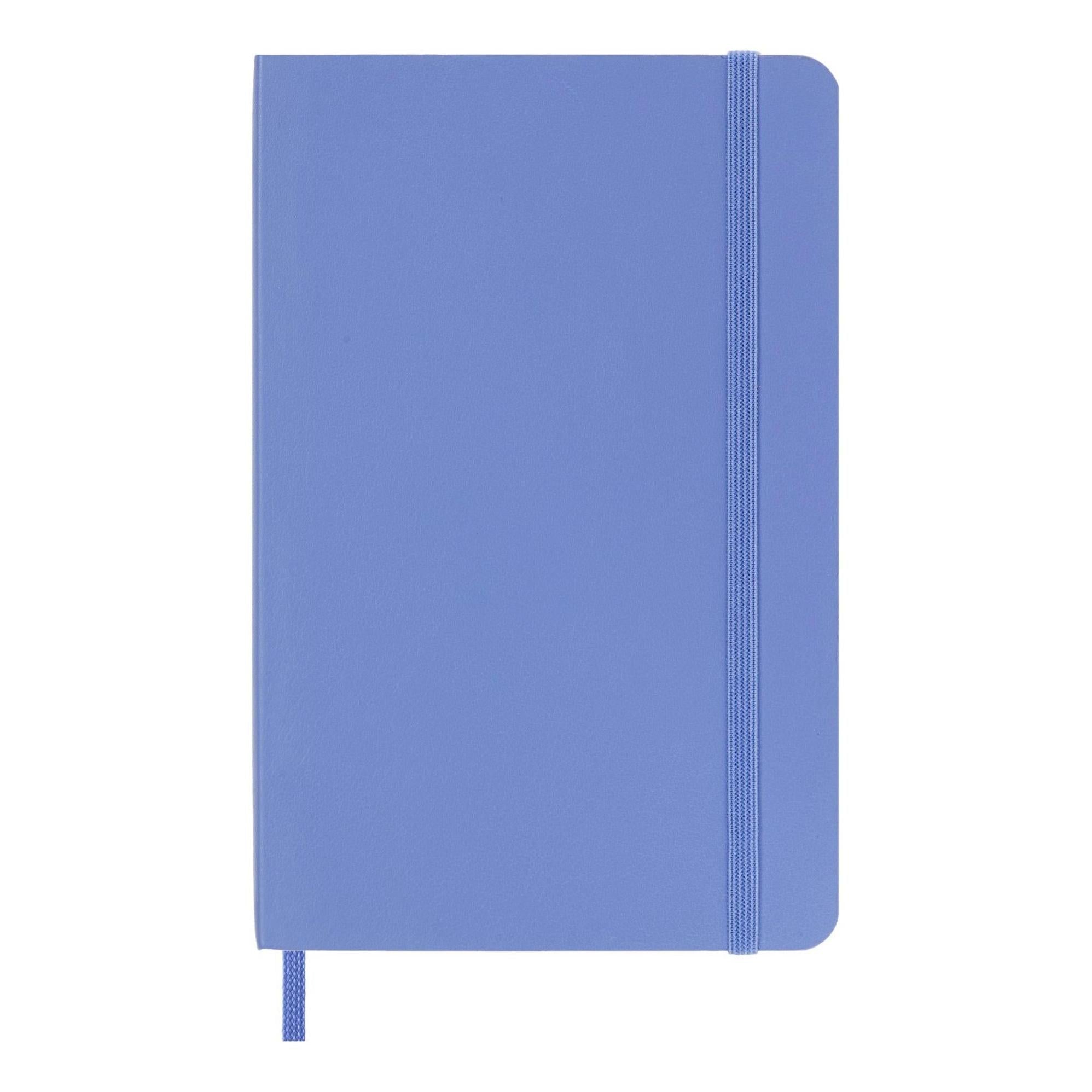 Carnet Classique Pocket 9X14 - Pages Lignées - Bleu Hortensia