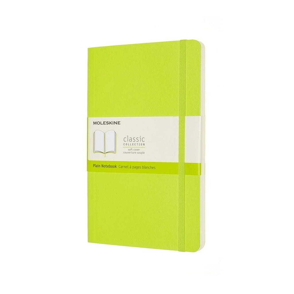 Classic Large Notebook 13X21 - Plain Pages - Lime Green