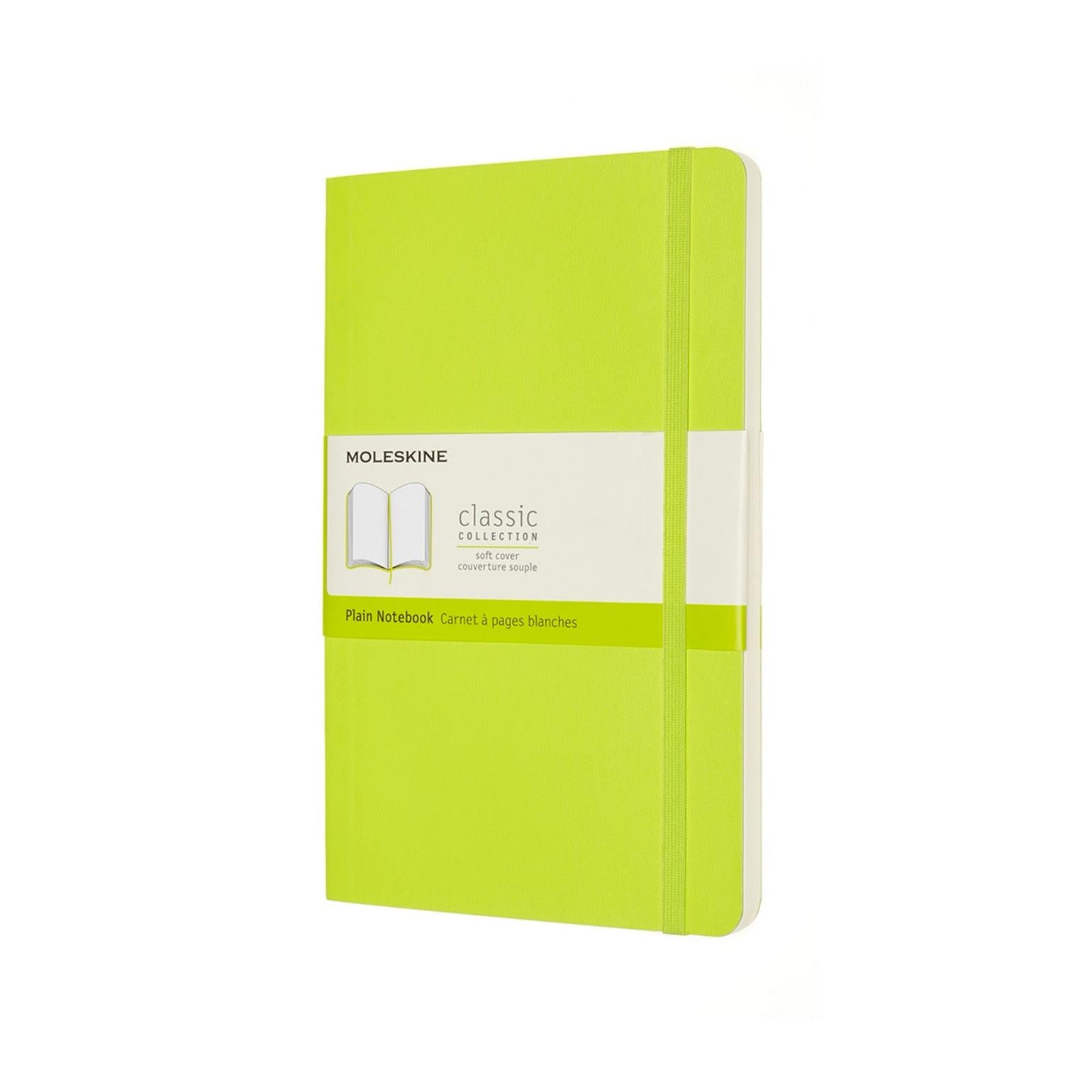 Classic Large Notebook 13X21 - Plain Pages - Lime Green