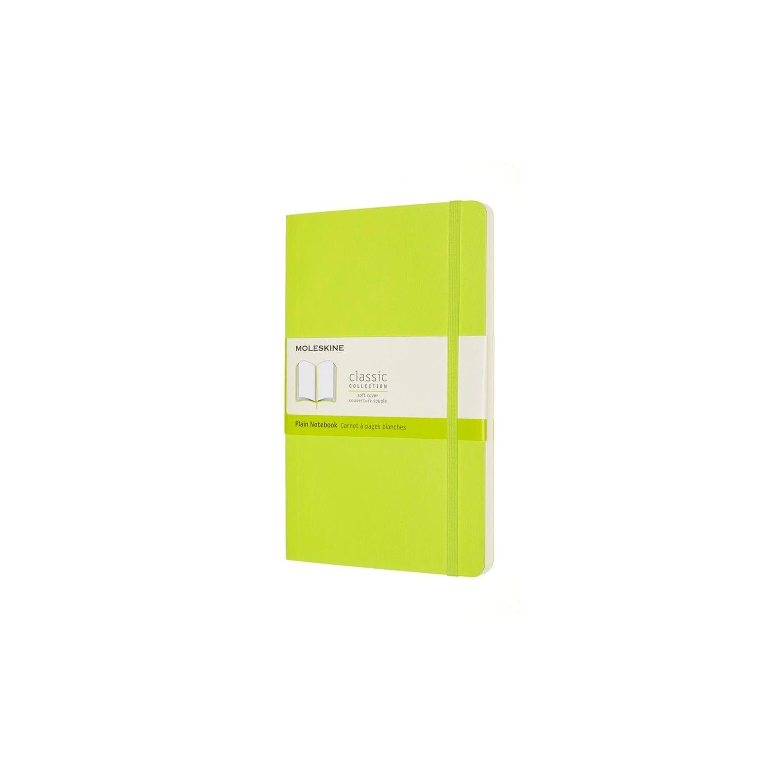 Classic Large Notebook 13X21 - Plain Pages - Lime Green
