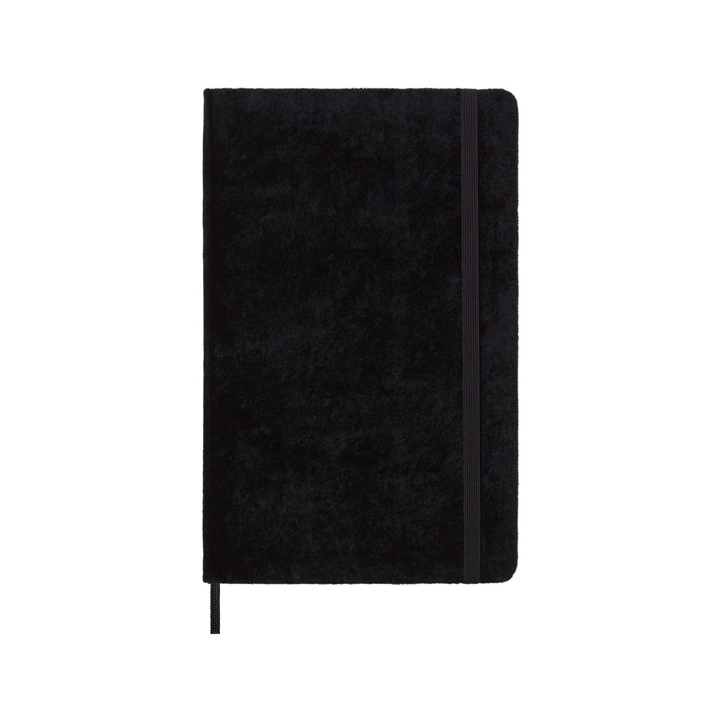Textile Large 13X21 Notebook - Ruled Pages - Black