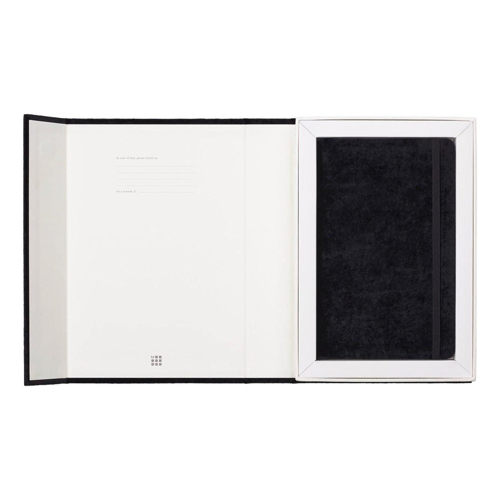 Textile Large 13X21 Notebook - Ruled Pages - Black
