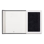 Textile Large 13X21 Notebook - Ruled Pages - Black