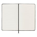 Textile Large 13X21 Notebook - Ruled Pages - Black