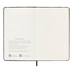 Textile Large 13X21 Notebook - Ruled Pages - Black
