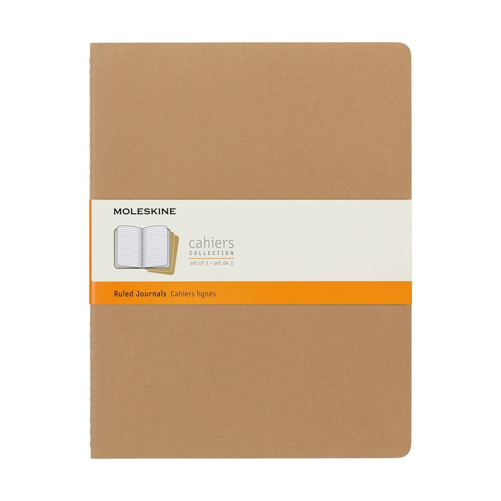 Cahier Xxl 21.6X27.9 - Pages Lignées - Brun Kraft
