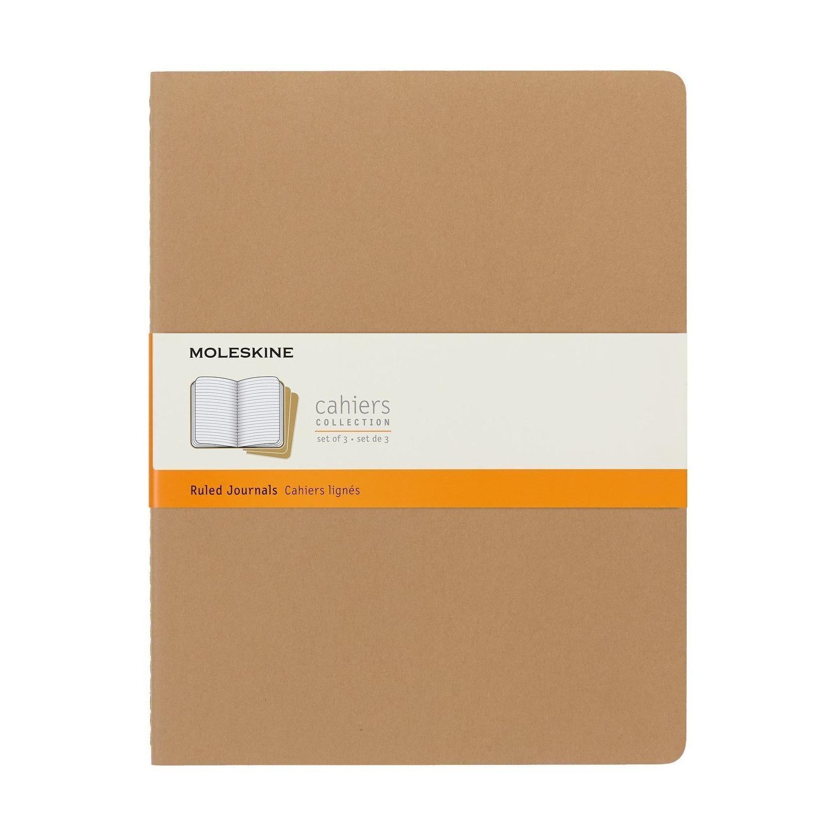Cahier Xxl 21.6X27.9 - Pages Lignées - Brun Kraft