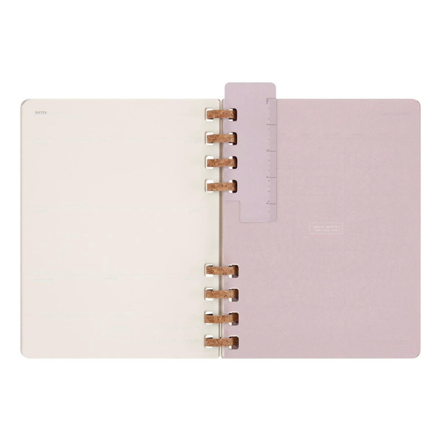 Spiral Undated Diary Xl 20.4X25.2 - Undated - Grape Purple
